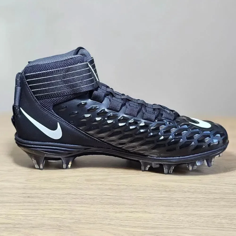 Nike Force Savage Pro 2 Football Cleats Shoes Black White AH4000-100 Men's 11 LE